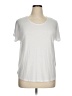 Adrienne Vittadini White Short Sleeve Top Size XL - photo 1
