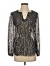 Lilly Pulitzer Metallic Gold Long Sleeve Blouse Size XS - photo 1