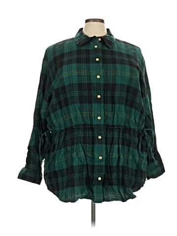 Lane Bryant 3/4 Sleeve Button-Down Shirt (view 1)