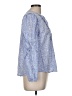 J.Crew Blue Long Sleeve Blouse Size M - photo 4