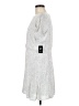 Express 100% Polyester Silver Casual Dress Size L - photo 5