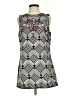 New Romantics Graphic Gray Cocktail Dress Size S - photo 1
