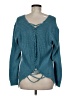 She + Sky Teal Pullover Sweater Size M - photo 2