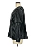 Garnet Hill Stripes Black Long Sleeve Blouse Size 8 - photo 5