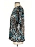 St. John Animal Print Teal 3/4 Sleeve Blouse Size S - photo 5
