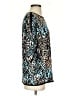 St. John Animal Print Teal 3/4 Sleeve Blouse Size S - photo 4