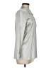 DKNY Metallic Silver Long Sleeve Button-Down Shirt Size 6 - photo 4