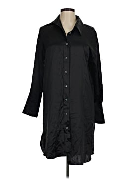 banana republic black shirt dress Dark Green Wool Dress – Handmade Winter Maxi with Pockets main image 1