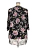 Torrid 100% Polyester Floral Black 3/4 Sleeve Blouse Size 2X Plus (2) - photo 2