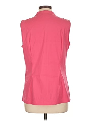 Lafayette 148 New York Sleeveless Button-Down Shirt (view 2)
