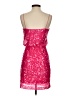 Aqua 100% Polyester Stars Pink Cocktail Dress Size 2 - photo 2