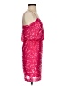 Aqua 100% Polyester Stars Pink Cocktail Dress Size 2 - photo 4