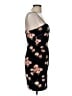Aqua Floral Black Cocktail Dress Size M - photo 4