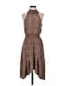 Maurices 100% Polyester Animal Print Brown Casual Dress Size S - photo 1