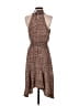 Maurices 100% Polyester Animal Print Brown Casual Dress Size S - photo 2