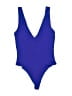 Babaton Solid Blue One Piece Swimsuit Size XS - photo 1