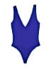 Babaton Solid Blue One Piece Swimsuit Size XS - photo 2