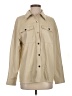 Zara 100% Polyurethane Tan Faux Leather Jacket Size S - photo 1