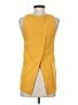 Athleta 100% Nylon Yellow Sleeveless T-Shirt Size S - photo 2