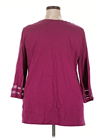 Karen Scott 3/4 Sleeve Top (view 2)
