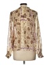 Zara Tan Long Sleeve Blouse Size L - photo 2