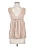 Theory Tan Sleeveless Silk Top Size S - photo 1
