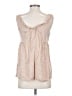 Theory Tan Sleeveless Silk Top Size S - photo 2