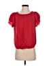Maven West Red Short Sleeve Blouse Size S - photo 1