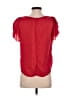 Maven West Red Short Sleeve Blouse Size S - photo 2