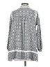 Hazel 100% Rayon Silver Long Sleeve Blouse Size S - photo 2