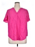 Torrid Pink Short Sleeve Blouse Size 1X Plus (1) - photo 1