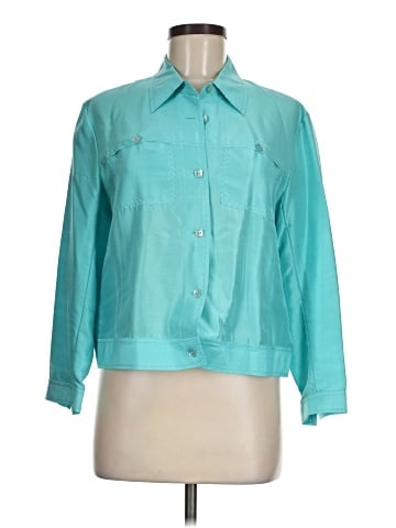 Via Seta Studio 3/4 Sleeve Silk Top (view 1)