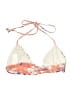 Malai Floral Orange Swimsuit Top Size S - photo 2