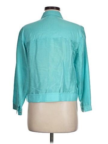 Via Seta Studio 3/4 Sleeve Silk Top (view 2)