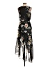 INC International Concepts 100% Polyester Floral Black Cocktail Dress Size 12 - photo 2