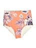 Malai Print Orange Swimsuit Bottoms Size S - photo 1
