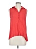 Unbranded Red Sleeveless Button-Down Shirt Size L - photo 1