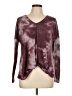 Como Vintage Tie-dye Burgundy Long Sleeve Top Size L - photo 1