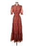 Max Studio 100% Polyester Paisley Red Casual Dress Size S - photo 1