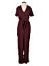 Rails Tweed Burgundy Jumpsuit Size XS - photo 1