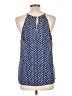 Renee C. 100% Rayon Blue Sleeveless Blouse Size L - photo 2