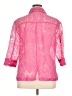 Choices Pink 3/4 Sleeve Button-Down Shirt Size XL - photo 2
