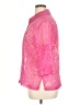 Choices Pink 3/4 Sleeve Button-Down Shirt Size XL - photo 5