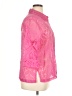 Choices Pink 3/4 Sleeve Button-Down Shirt Size XL - photo 4