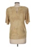 Casual Corner Tan Short Sleeve Blouse Size 8 - photo 2