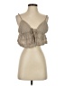 Shein Tan Sleeveless Blouse Size 2 - photo 1