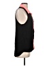 2b bebe Color Block Black Sleeveless Button-Down Shirt Size L - photo 4