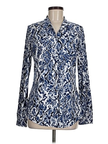 Jones New York Signature Long Sleeve Button-Down Shirt (view 1)