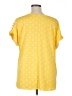 Cure Yellow Short Sleeve Blouse Size 1X - photo 2