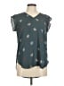 Ann Taylor LOFT Outlet 100% Polyester Teal Sleeveless Blouse Size M - photo 1